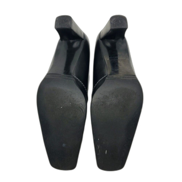 Paul Green Women Shoes UK 5 US 7 Brown Leather Heel Square Toe - Picture 7 of 11